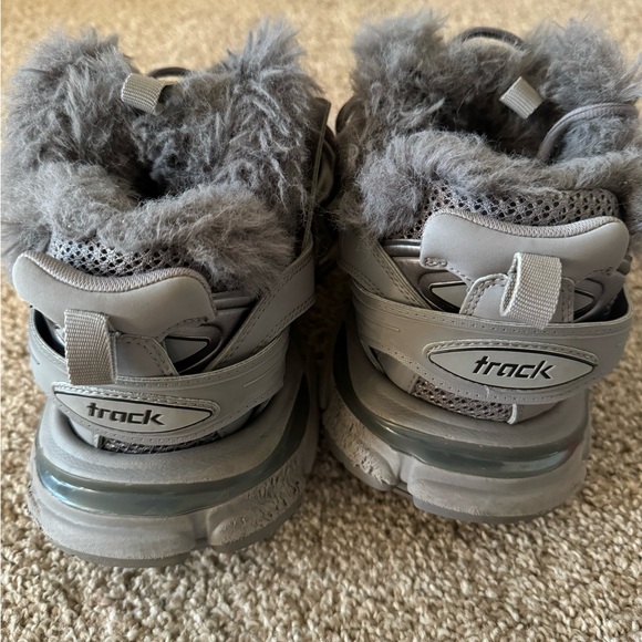 BALENCIAGA Faux Fur Track Athletic Sneakers - Picture 10 of 15
